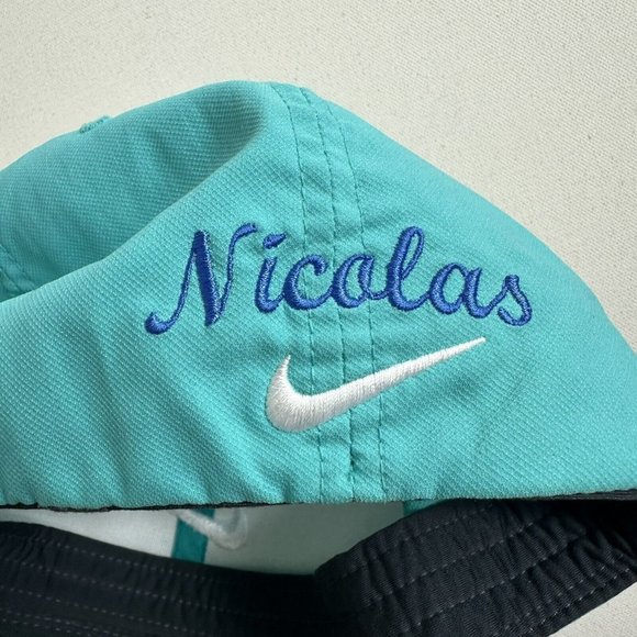 Nike Golf Vapor RZN Flatbill Tour Fitted Cap Hat 639666-010 Teal Flex-Fit M/L - Picture 6 of 8